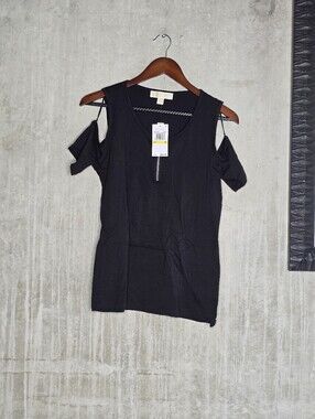 Michael Kors Black Short Sleeve Tee Size M